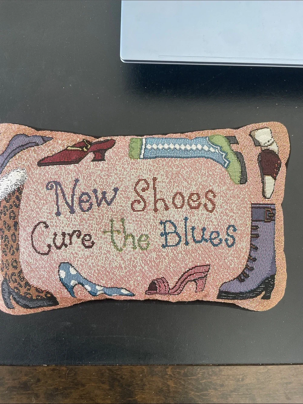 Decorative Pillow- New Shoes Cure the Blues